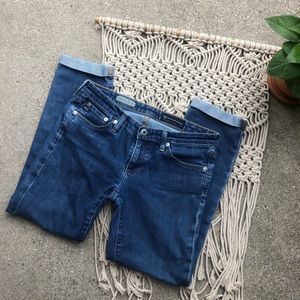 AG Denim The Stilt Crop Roll-up Jeans Size 27